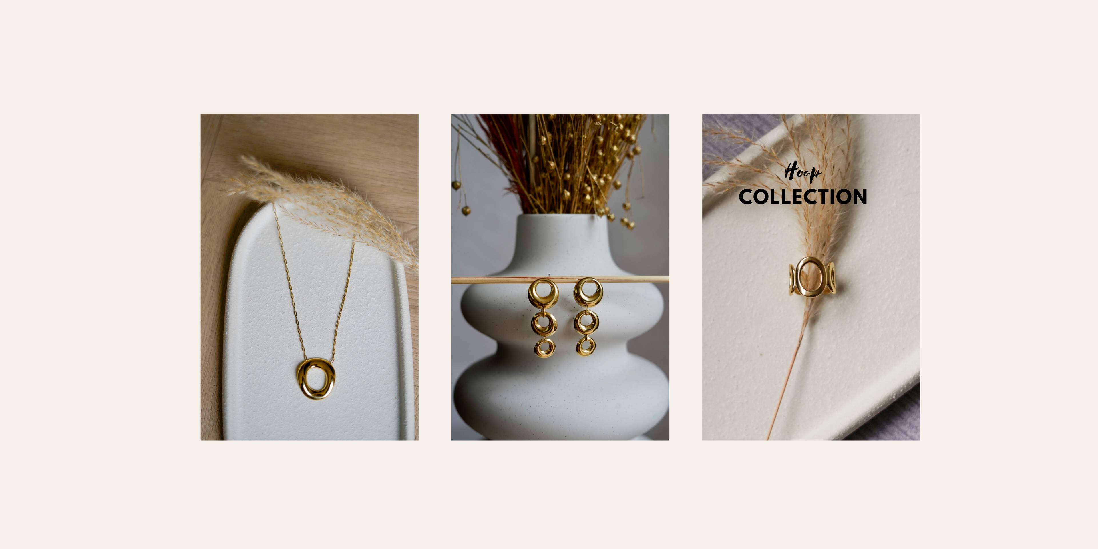Hoop cirkel sieraden van stainless steel  - goudkleurige sieraden - By LIV Fashion