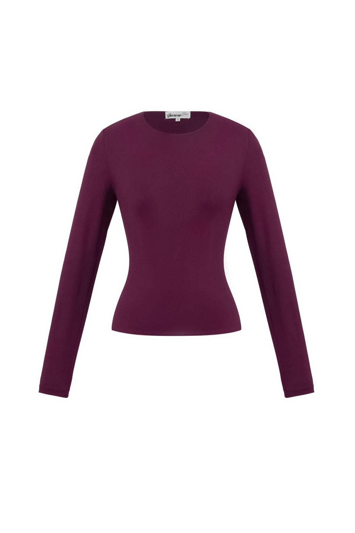 Lange mouwen shirt burgundy - By LIV Fashion