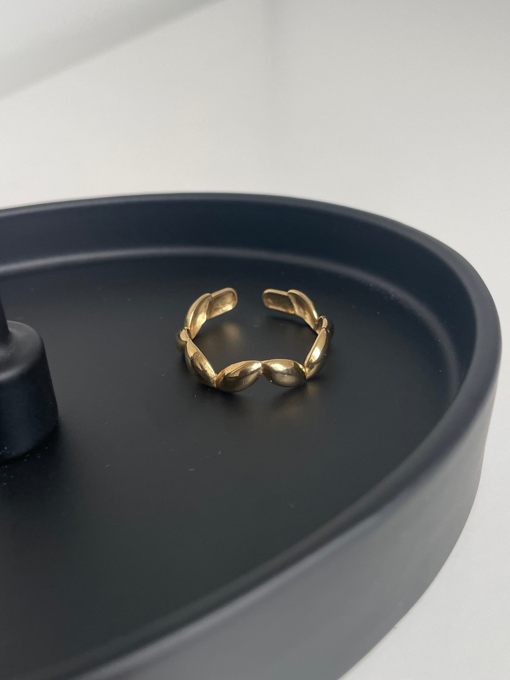 Golven ring geinspireerd op de zee - sieraden van stainless steel 