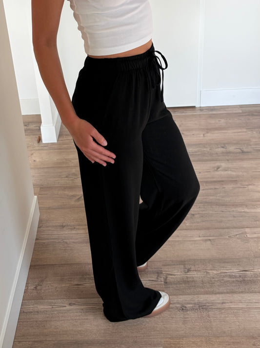 zwarte linnen broek tall dames extra lange pasvorm
